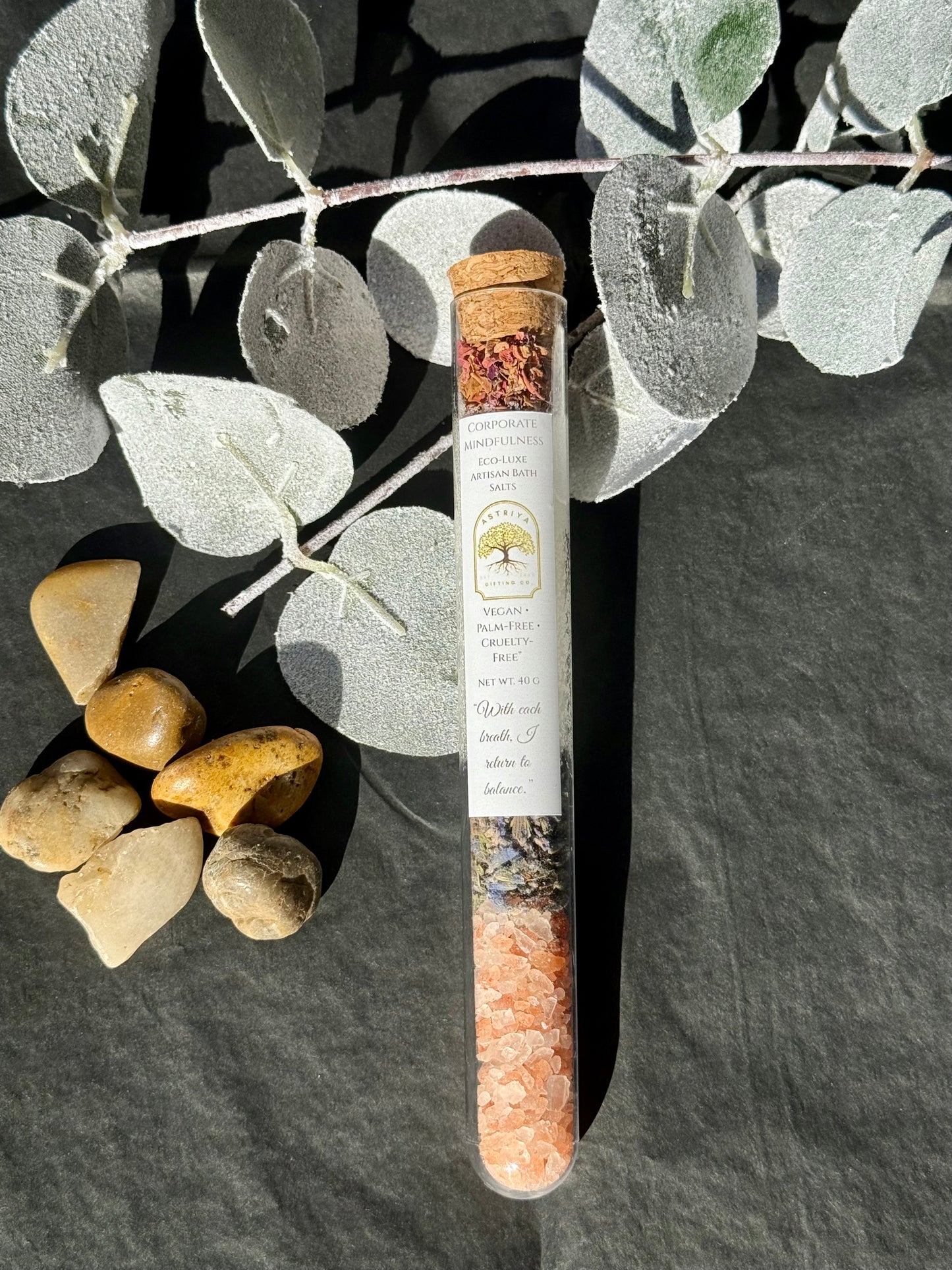 Corporate Mindfulness Gift Box | Charcoal Eucalyptus Spa Set | Unisex Wellness Gift for Employees & Clients |