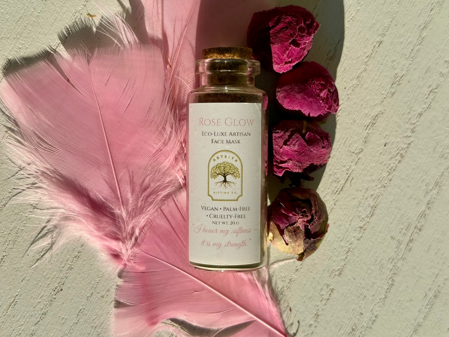 Rose Glow Wellness Box | Vegan Spa Gift Set with Candle, Soap, & Face Mask